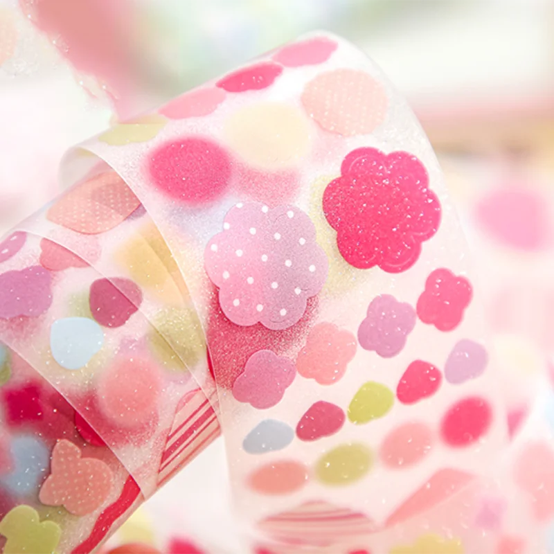 Taśma Mr. Paper, 200 cm/rolka, proste geometryczne wzory, kolorowe gwiazdy, księżyce, ilustracje, taśma z folii piaskowej, do rękodzieła domowego, dekoracji DIY, prezenty.