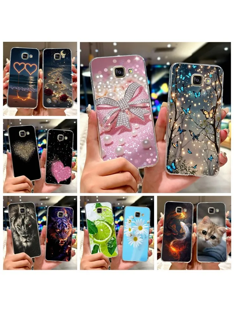 Pour Samsung Galaxy A5 2016 2017 étui SM-A510F SM-A520F élégant peint couverture souple étuis en Silicone pour Samsung A5 2017 2016 Fundas