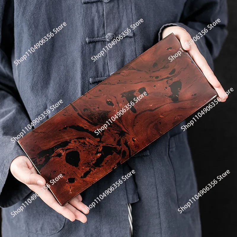 

Поднос для чая в китайском стиле, для домашней гостиной, для чайной церемонии кунг-фу, декоративный поднос для сухого заваривания чая, украшение для чайной комнаты.