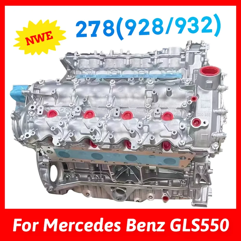 4.7L M278 V8 Bi-Turbo Direct Injection Engine Assembly 320kW 435HP 700Nm for Mercedes-Benz GLS550 S550 E550 CLS550