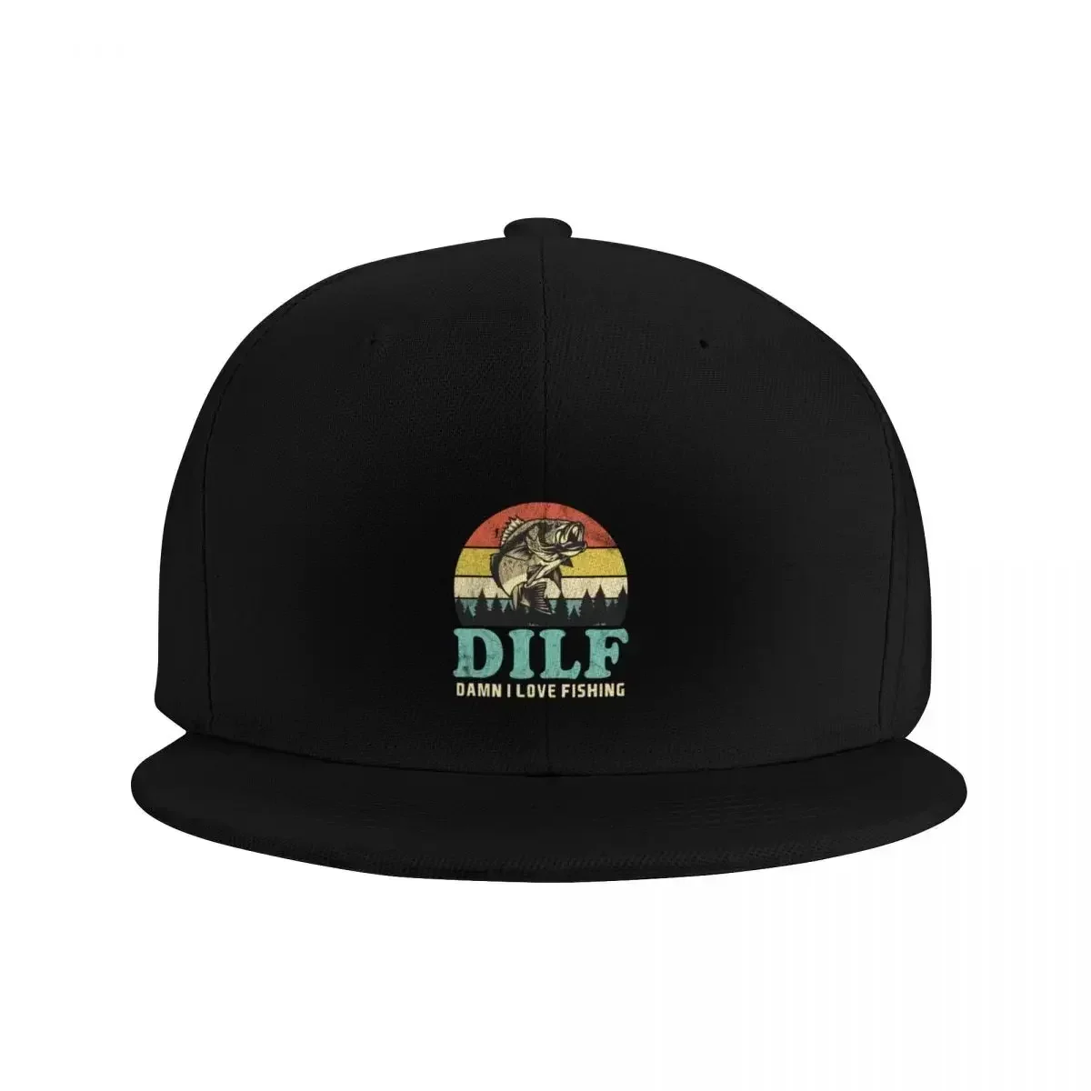 2026 DILF - Damn I Love Fishing Baseball Cap Hood Military Tactical Cap Sunscreen Girl Men's
