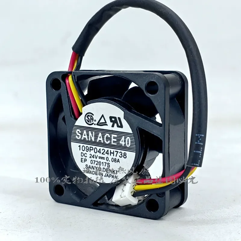 for San Ace40 109P0424H738 DC24V 0.08A Cooling Fan for Mounter Inverter