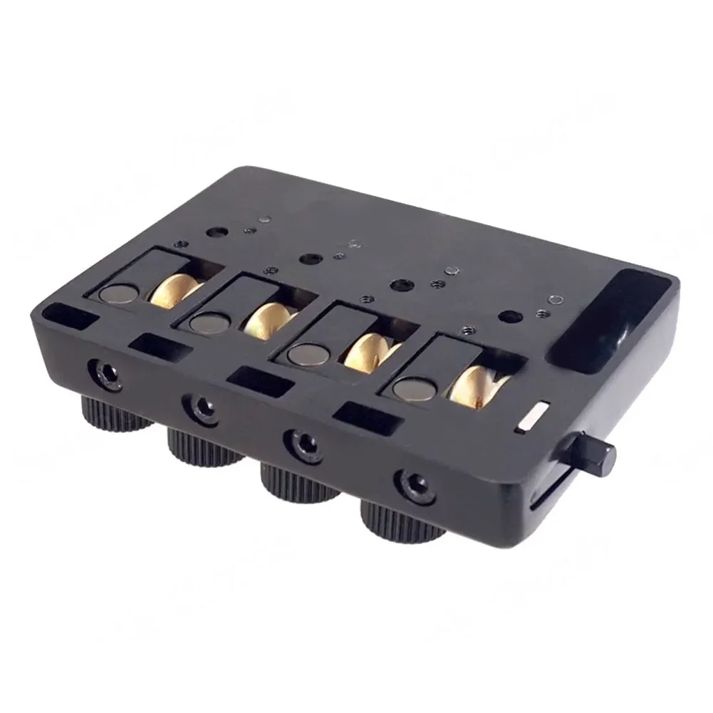 

Upgrade Your Travel Bass Guitar with this Superior Quality Headless Brass Roller Saddle Bridge Unlocking its Full Potential