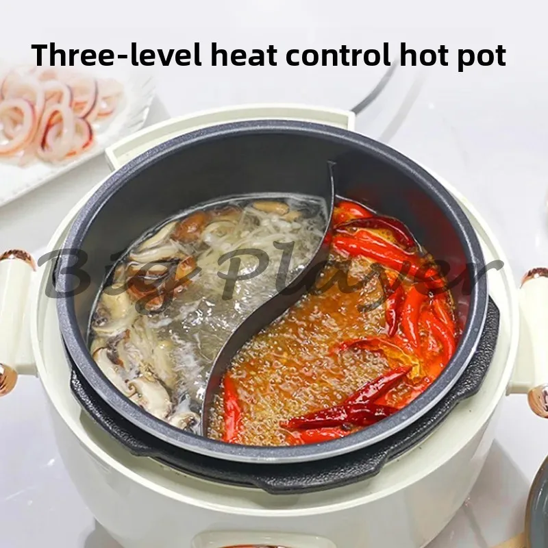 Ceramic Inner Pot Electric Pressure Cooker - Dual Grid Mandarin Duck Multi Functional Rice and Food Cooker