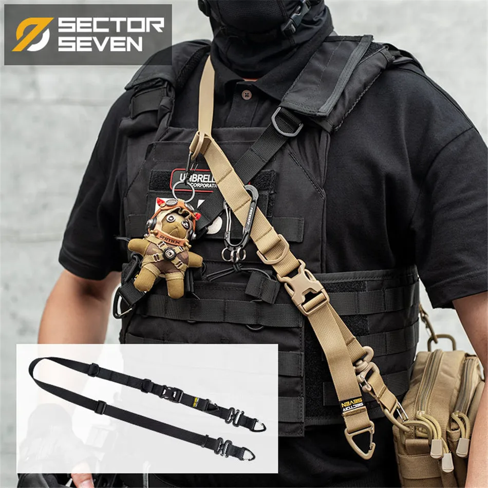 Tactical Shoulder Strap Quick Adjustment and Release 2 or 1 Point Sling Shoulder Strap Modular Extended Shoulder Bag Strap