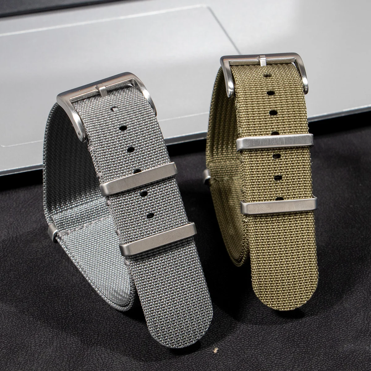Neues geripptes Nylon-Uhrenarmband, Nylon-Uhrenarmband, 18 mm, 20 mm, 22 mm, für Omega-Uhrenarmband-Zubehör für Militär-Uhrenarmbänder