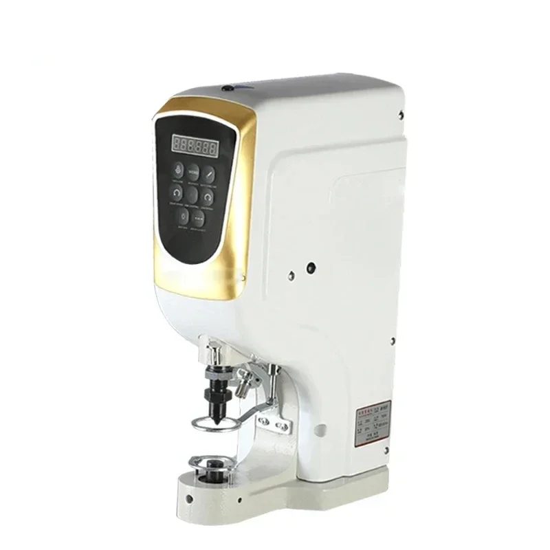 Punching Machine Automatic Big White Four Button Machine Electric Computer Stapling Machine Air Hole Button Punching