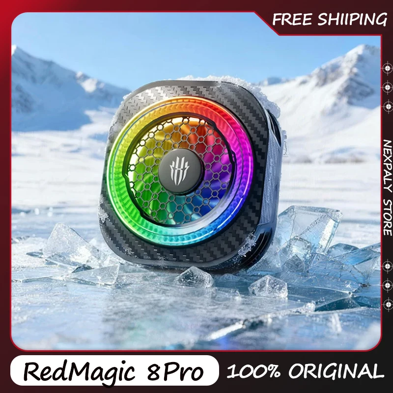 RedMagic 8Pro Magnetic Back Clip Phone Cooler Cooling Magnetic Attraction For Phone Gaming Live Streaming Accessories Gamer Gift