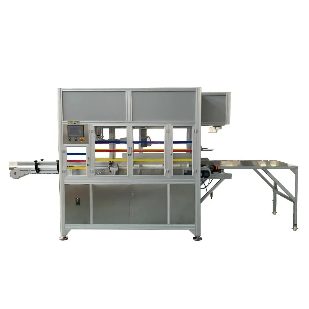 Multi-Function Semi-Automatic Plastic Bottle Packing Machine Film Foil Wood High Efficiency for Various Bottle Sizes Chemical
