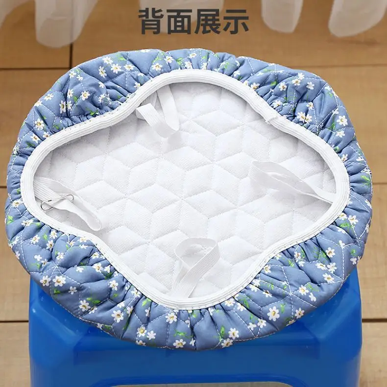 A square stool cushion cover clip cotton square stool set of household small stool soft seat cushion antiskid mat