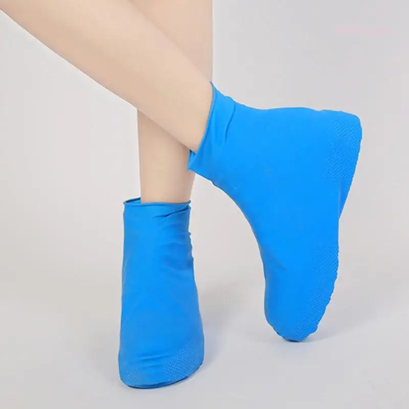 Capas impermeáveis ​​para sapatos silicone, reutilizáveis ​​e antiderrapantes, protetores sapatos para chuva e lama
