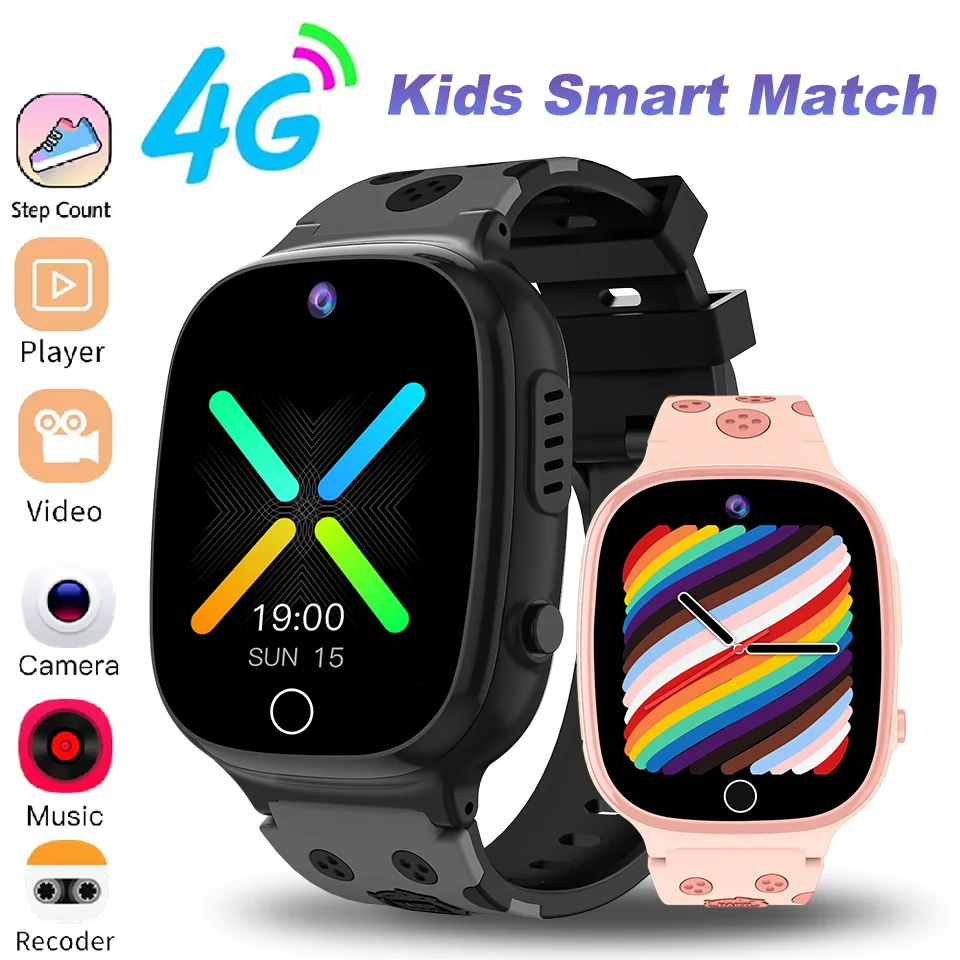 

Новые детские умные часы с AMOLED-экраном 4GPS WIFI Видеозвонок SOS Детские умные часы Камера Голосовой монитор Трекер Голосовые часы для телефона