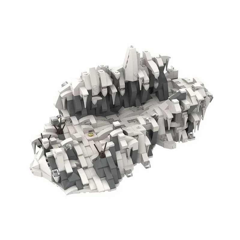 Moc Building Anelli magici Blocco Castello Mattoni Tecnologia fai-da-te Scena di film modulare Caradhras Pass Modello Assemblaggio Giocattolo Regali