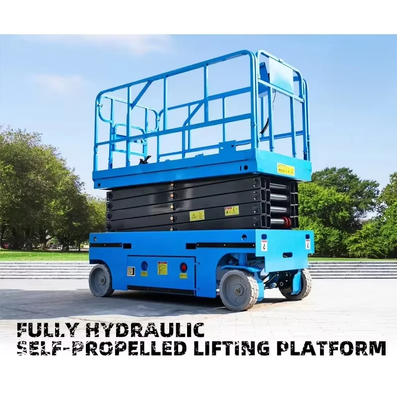 6m 8m 18m Electric Lifting Platform Hydraulic Scissor Lift Platform Mini Plataforma Elevadora Crawler Self-propelled Lifts