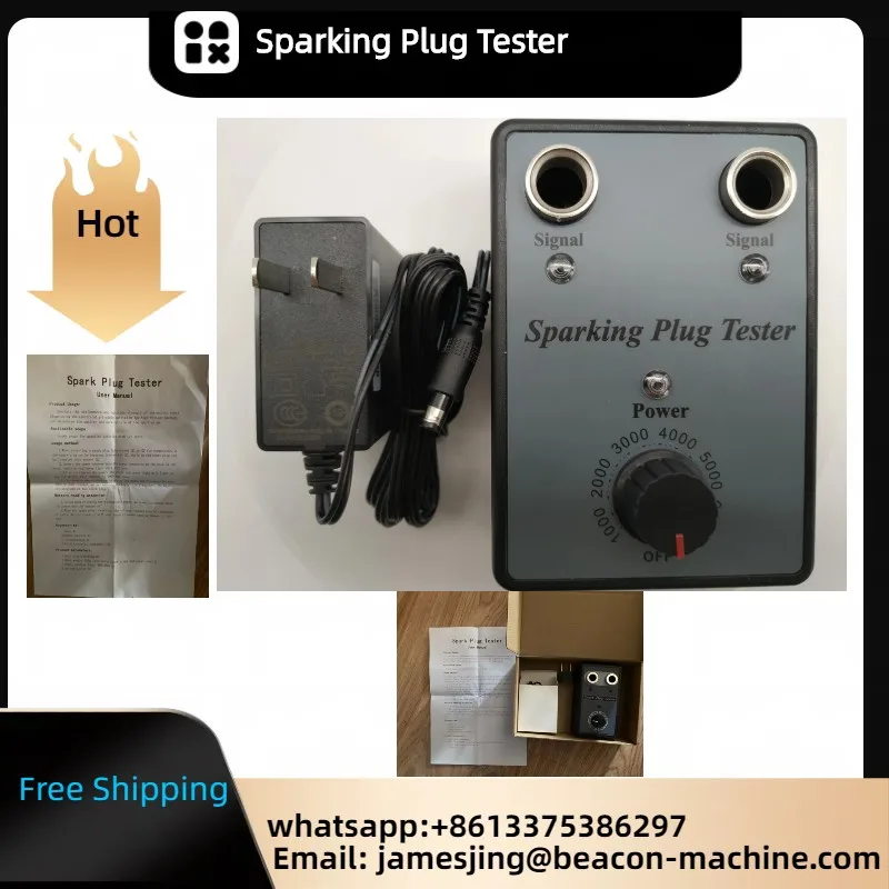 

Spark Tester Tool Engine Ignition Spark Plug Tool Ignition Coil Tester Detector Tool Spark Checker Double Holes Diagnostic