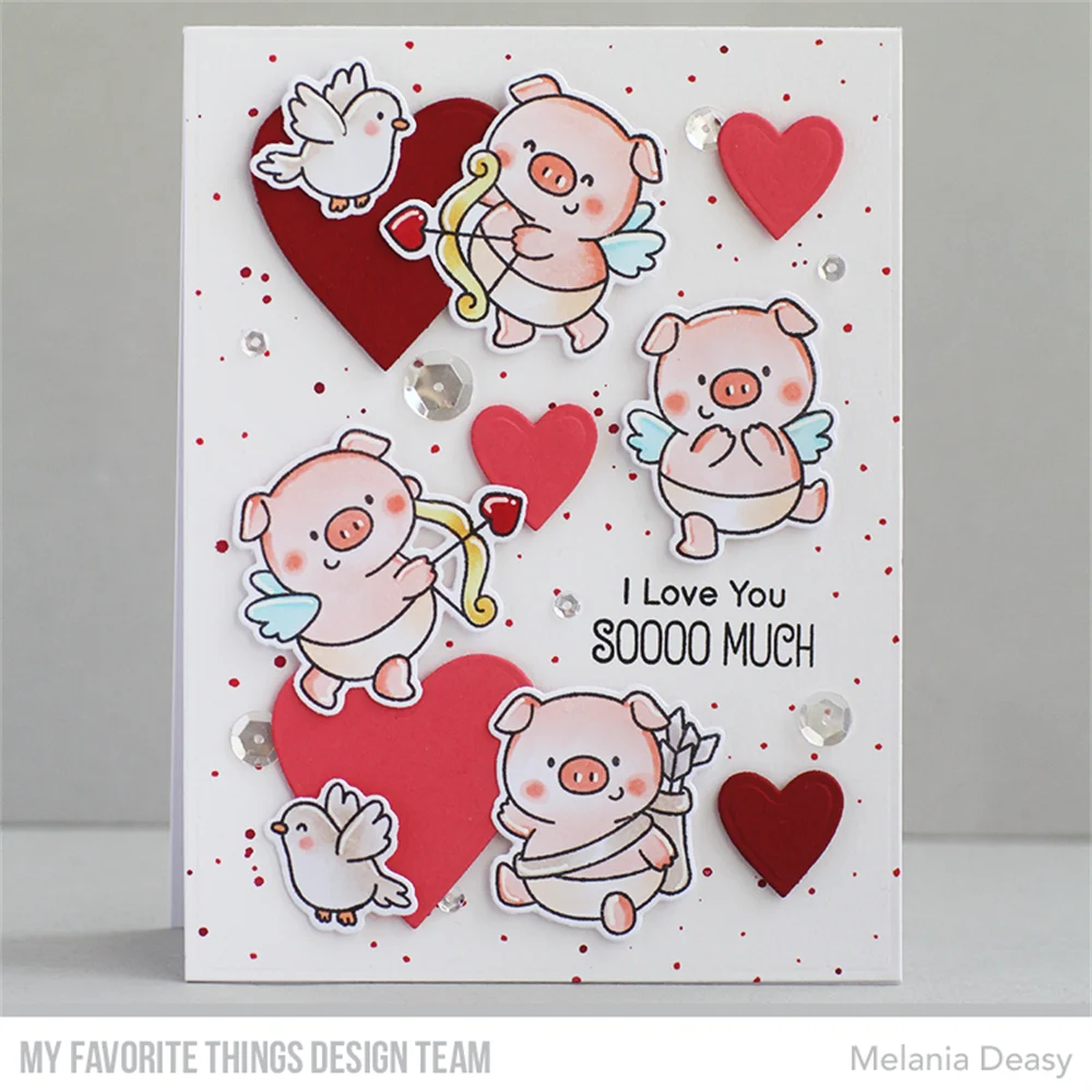 Monster Love New Metal Cutting Dies And Clear Stamps For DIY Handmade Paper Card Decoration Craft Paper Planes Dies Valentine\'s
