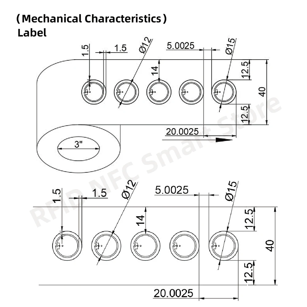 10PCS RFID UHF Tags Long Range Sticker Wet Inlay 860-960mhz Alien HEC EPC Global Gen2 ISO18000-6C 15MM RFID Uhf 915M Label