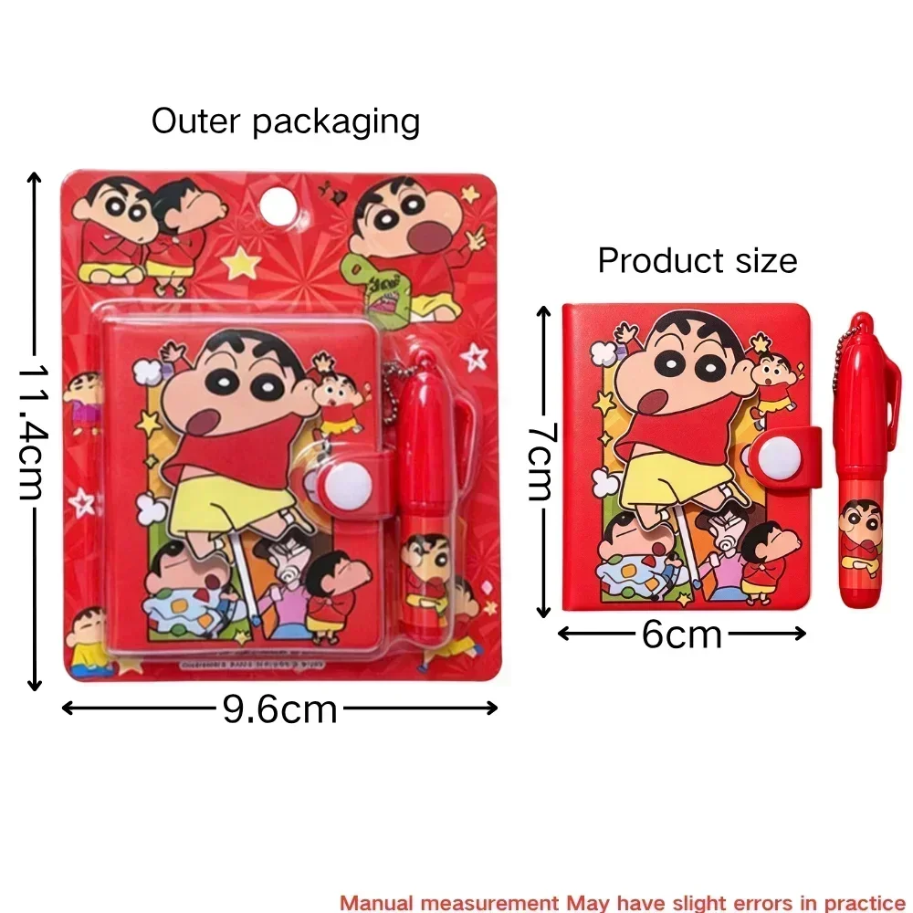 Crayon Shin-chan Cartoon Pocket Book Mini Notebook Stationery Set, Kawaii Notepad, Christmas Birthday New Year Gift クレヨンしんちゃん