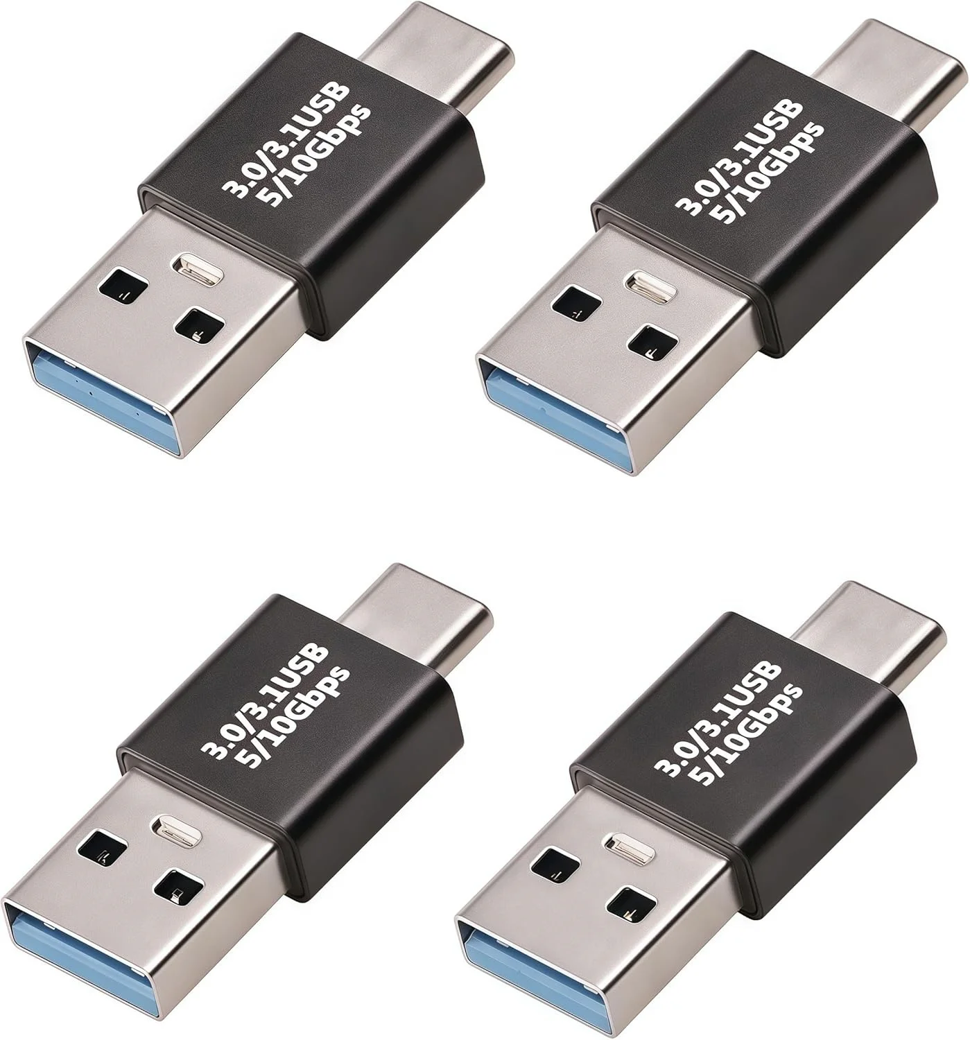 10 Buah Adaptor USB 3.1 Jantan Ke USB-C Jantan Yang Laris Terjual, Konverter Jantan USB C/Tipe-C Kompatibel Dengan Komputer, Laptop, Ponsel