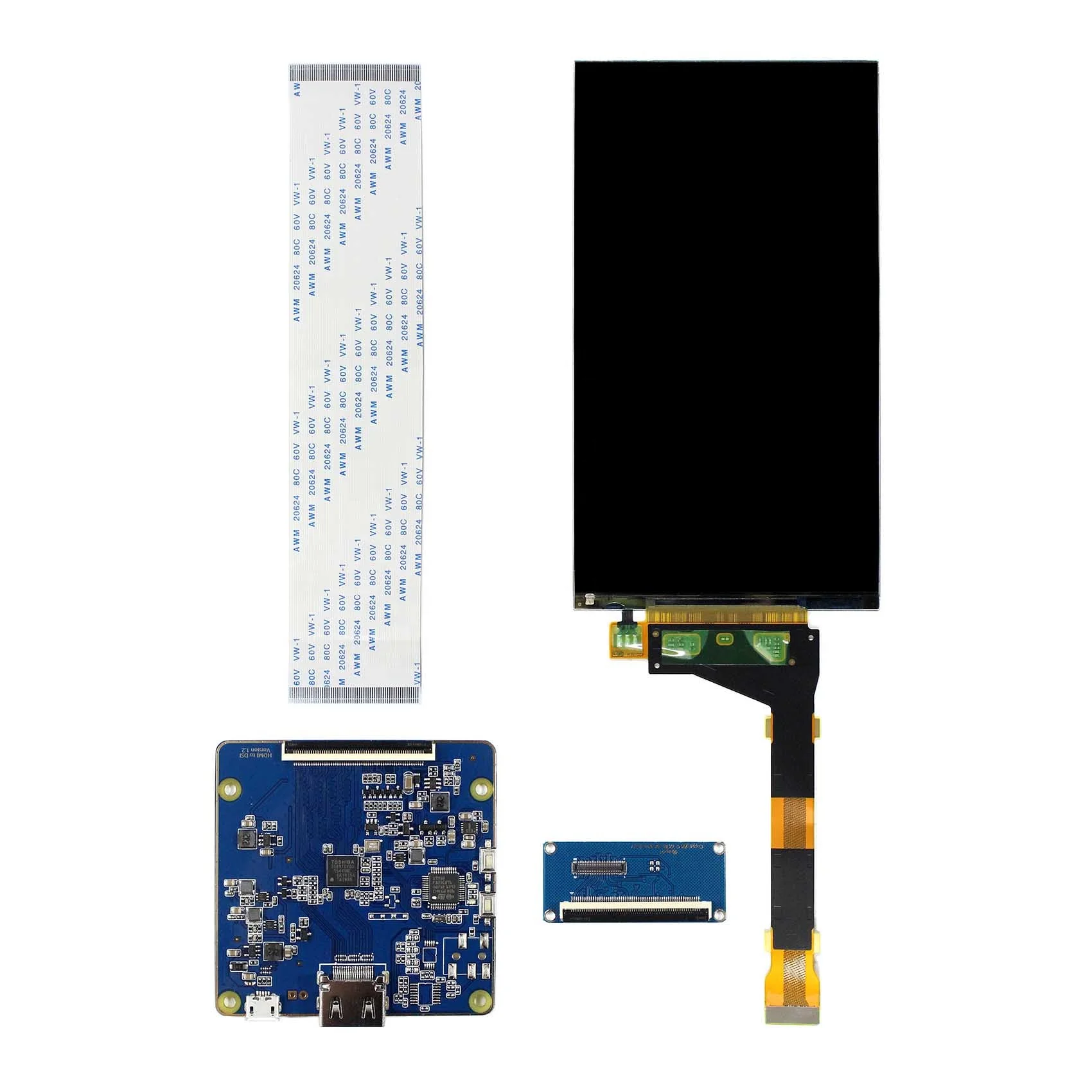 Board Work for 50Pin Mipi 5.5inch LS055R1SX04  1440X2560 LCD Screen(can Offer Without Backlight for 3D Printer)