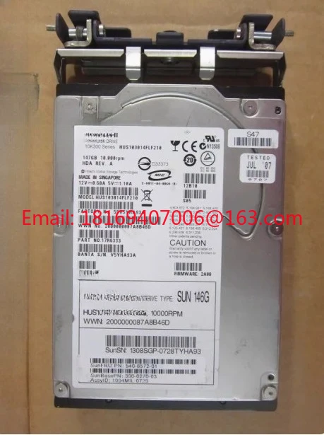 

for 1pcs- 146G 10K 540-6572 390-0270 HUS103014FLF210 Fiber Hard Drive