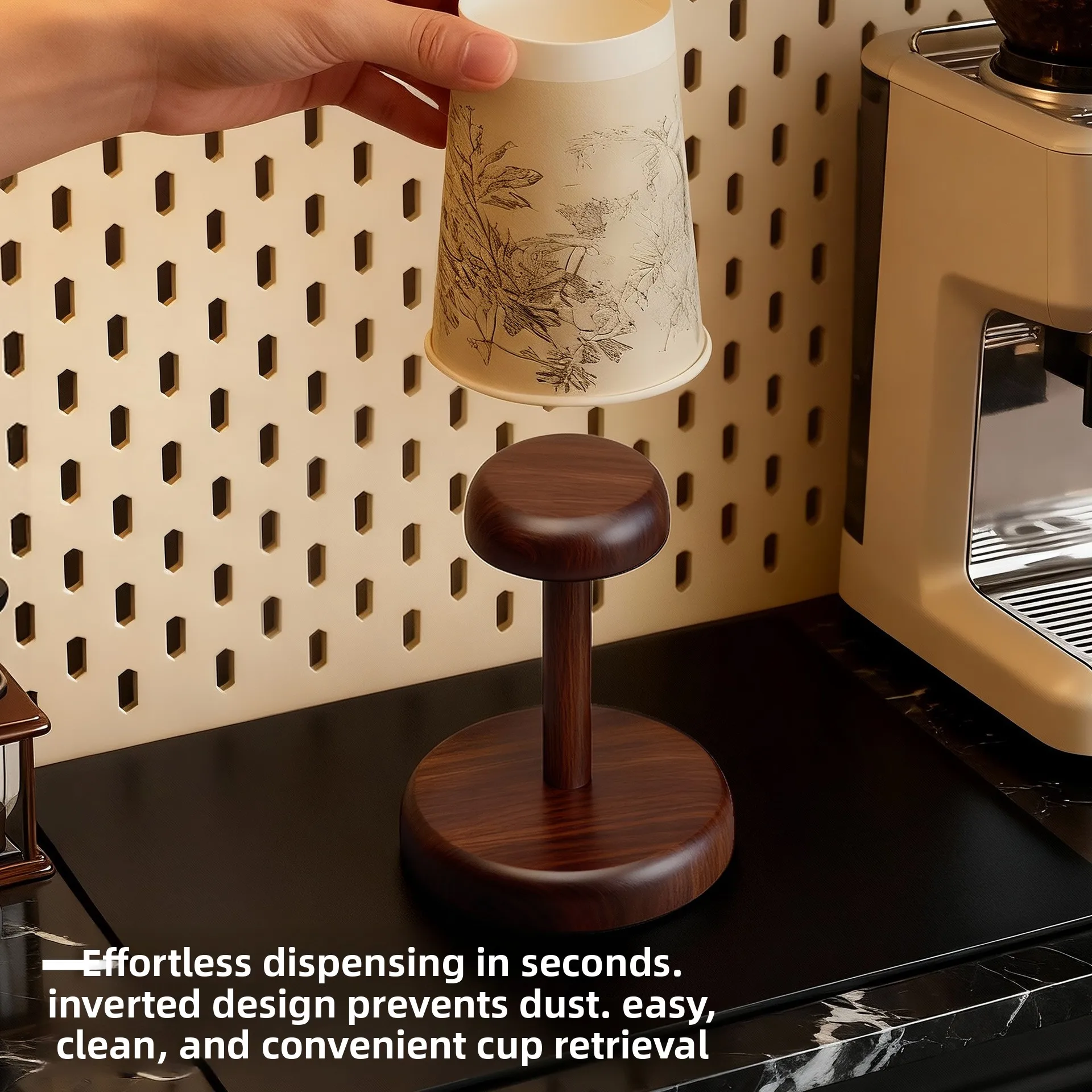 Cup Holder Desktop Storage Shelf Cup Picker Desktop Paper Cup Holder Simple