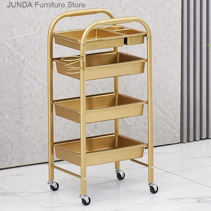 

Cart Trolley Aesthetics Dressing Table Shopping Barber Elegant Hairdresser Organizer Carrello Estetista Spa Auxiliary Furniture