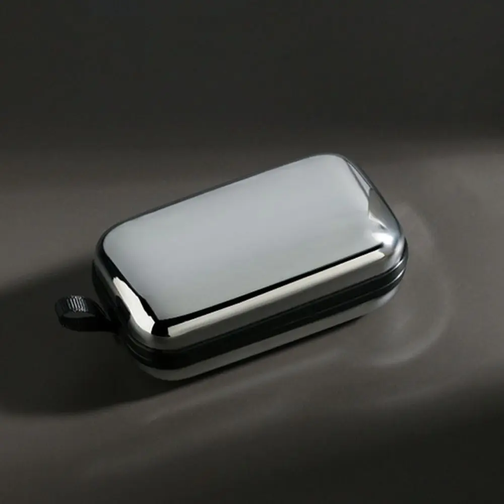 Portable Eyeglass Case Stainless Steel Pressure Resistant Sunglasses Organizer Waterproof Electroplating Presbyopic Storage Case