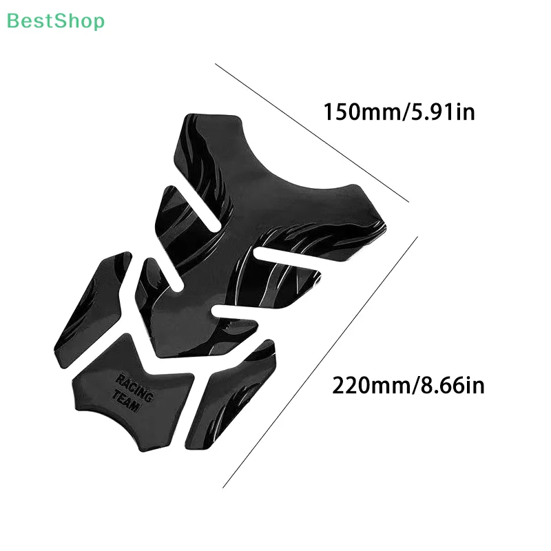 ★★★For Motorcycle 3D Fishbone Tank Pad Stickers Oil Gas Protector Cover Decor Flame Motorcycle Accessories
