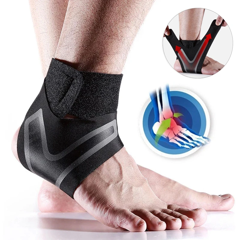 

Sport Ankle Support Elastic Ankle Brace Guard Compression Stabilizer Tendon Pain Relief Strap for Men Women Fitness Accessories