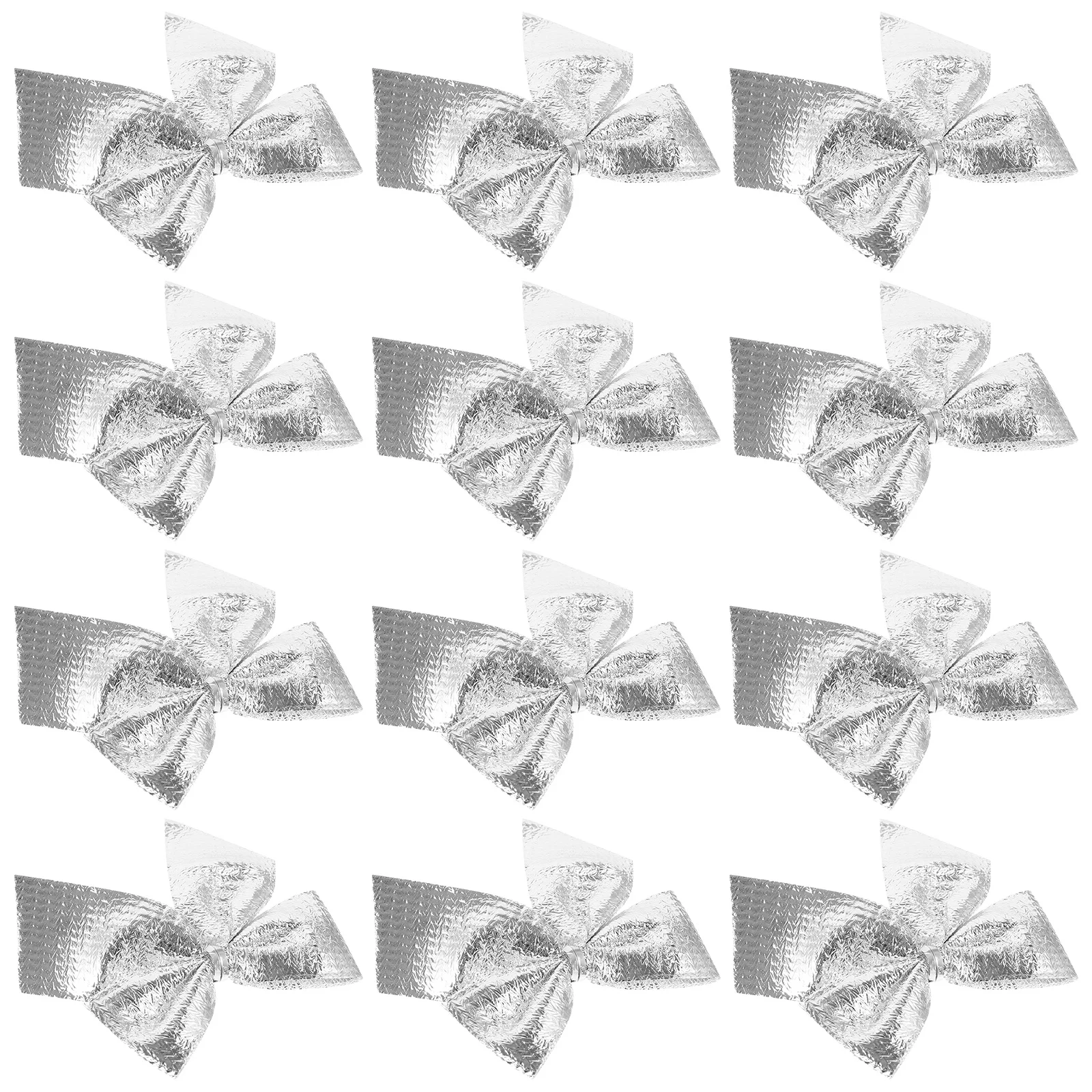 24 قطعة عيد الميلاد Bowknot الحلي بريق الانحناء ديكور شجرة عيد الميلاد قلادة حفل زفاف الذكرى ديكور القوس هدية الديكور