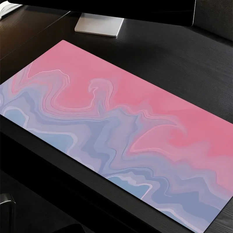 Alas Mouse Besar Gradien Minimalis - Alas Meja Gaming XXL untuk PC, Penutup Keyboard Tebal Anti Selip & Dekorasi Kantor
