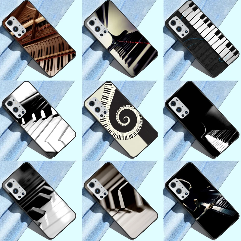 Funda con diseño de teclado y teclas de Piano para OnePlus 12R 13 R 12 11 9 10 Pro 8T 9RT 10T OnePlus Nord 4 CE 2 3 Lite N20 N30