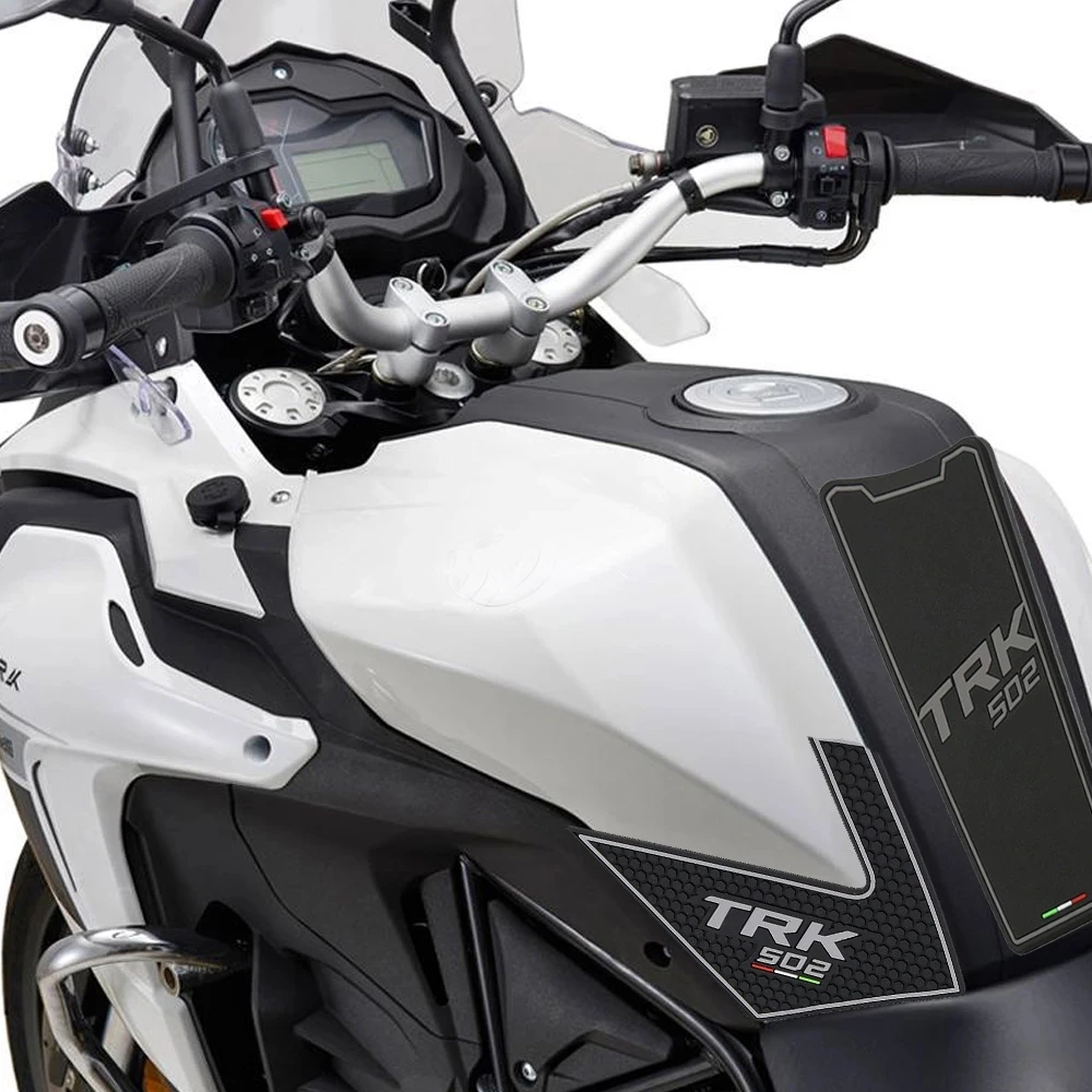 TRK502X Motorcycle Anti Slip Tank Pad Sticker Fits For Benelli TRK 502 X TRK502 Gas Knee Grip Traction Side Kneepad 3M Decals
