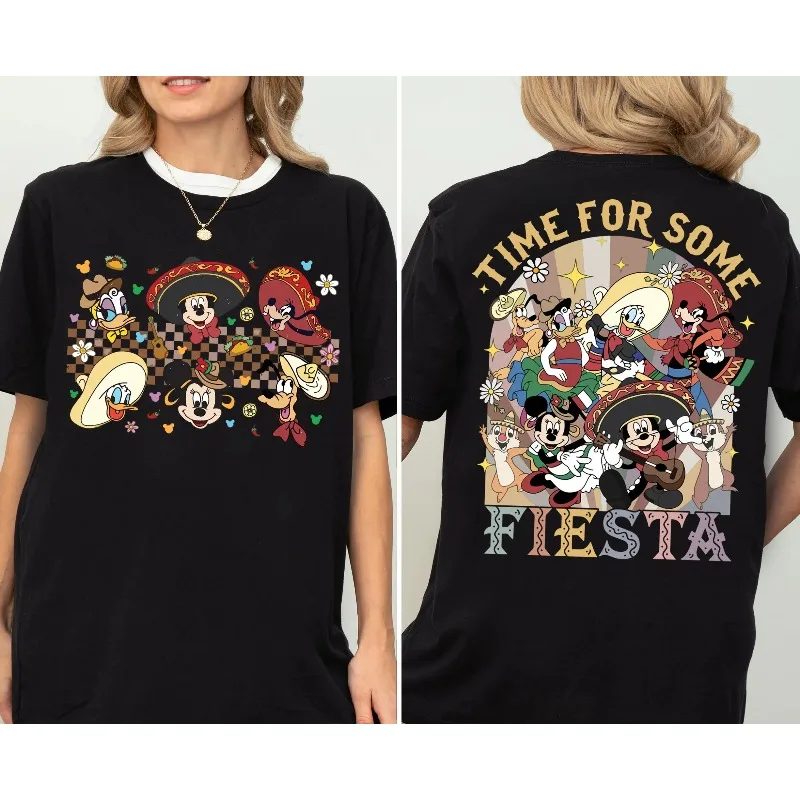 

Disney Mexican Carnival Party T-shirts, C5 Mayday Sweatshirts, Mexican Holiday Family T-shirts with Short Sleeves