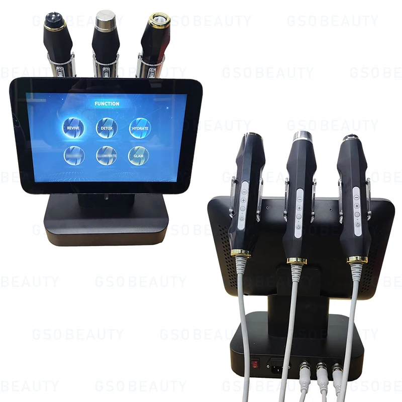 New Design 3 in 1 Oxygen Jet Facial Machine RF Skin Care CO2 Oxygen Bubble Exfoliate Oxygen Facial Machine