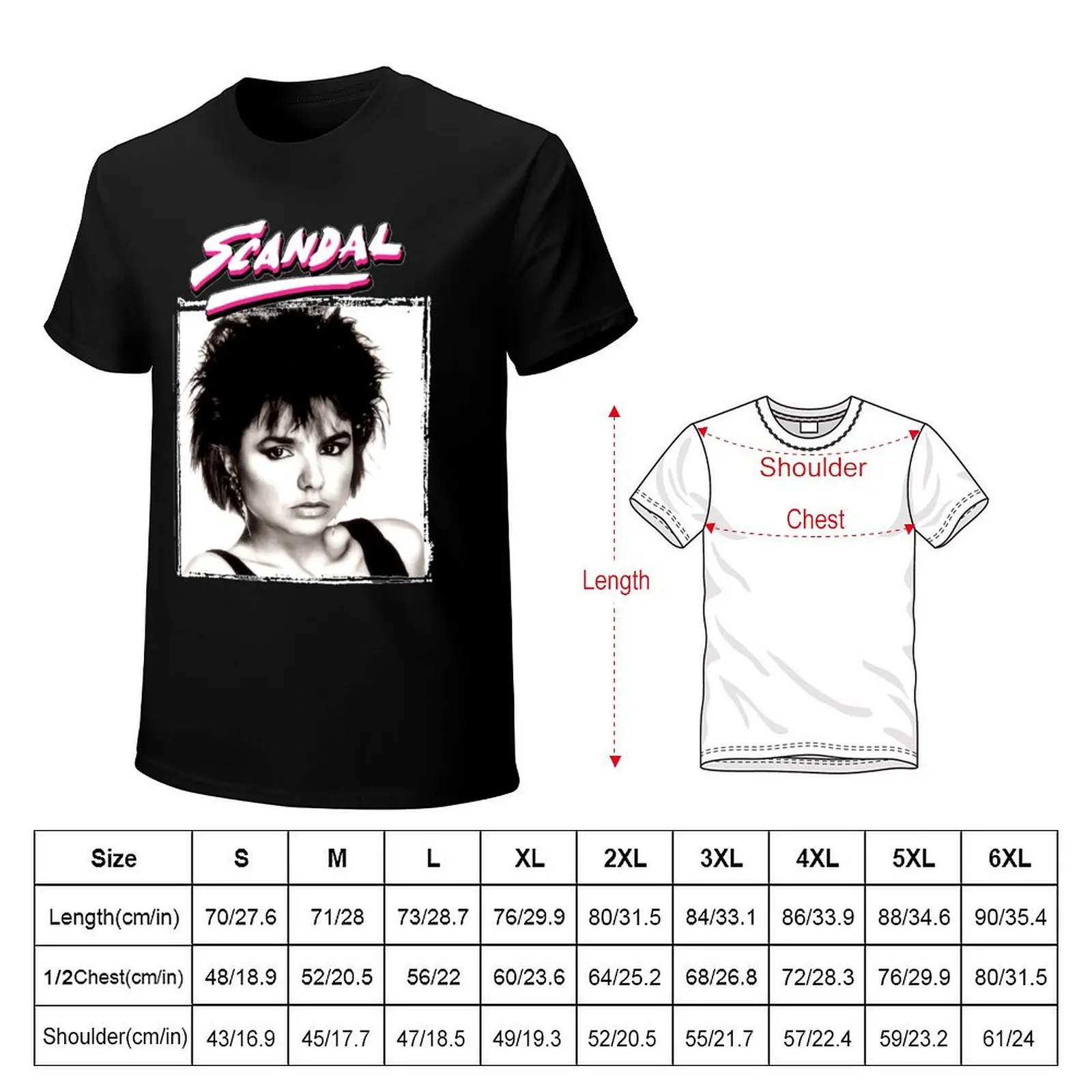 Scandal band T-shirt quick drying plus sizes kawaii clothes customs big and tall t shirts for men
