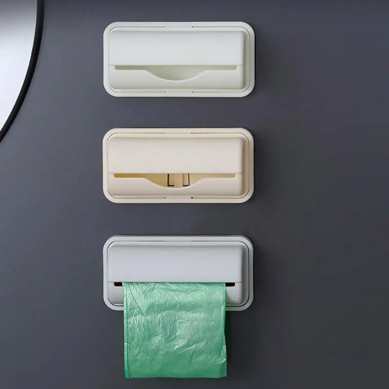 Müllsackspender, Müllsack-Rollenhalter, Wandmontage, Müllsack-Aufbewahrung, kleiner Müllsack-Halter für Badezimmer, Toiletten, Küchen
