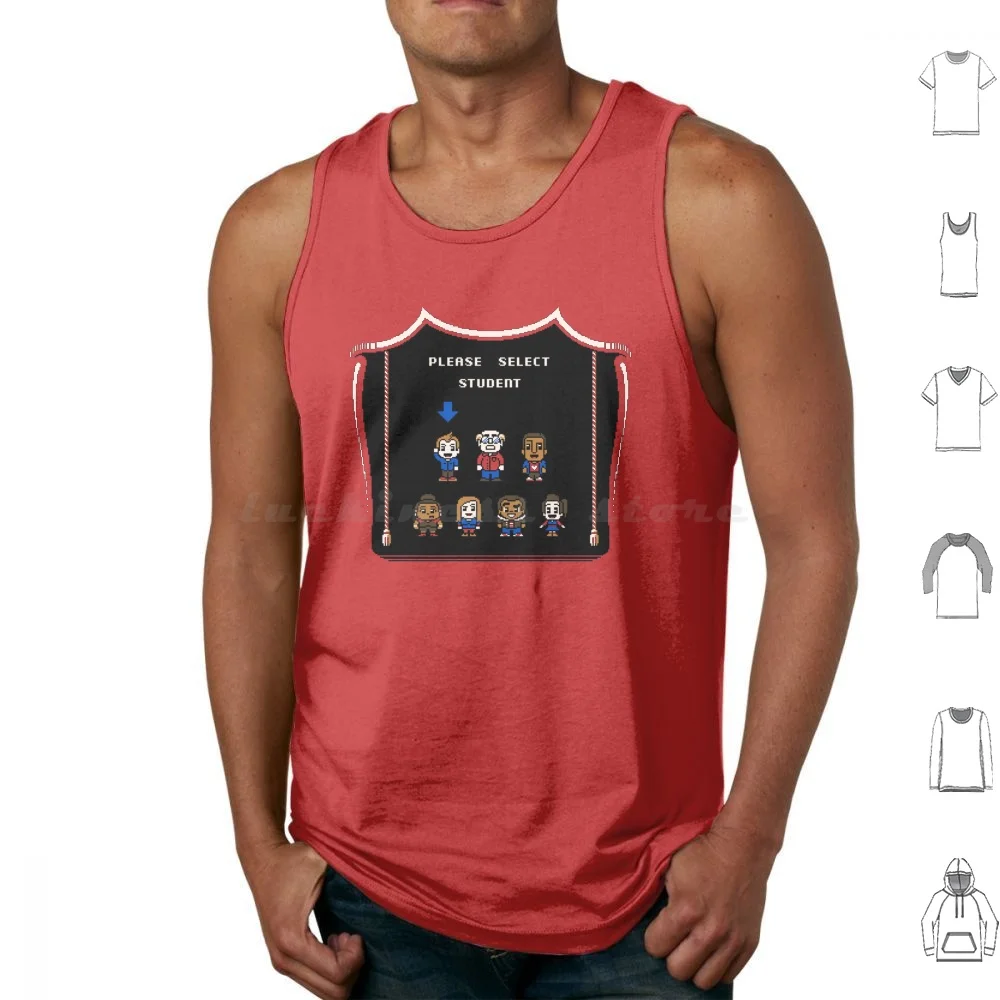 Please Select Student Tank Tops Vest Sleeveless 8bit 8 Bit 8 Bit Community Student Please Select Cool Drew Wise Drewwise Super