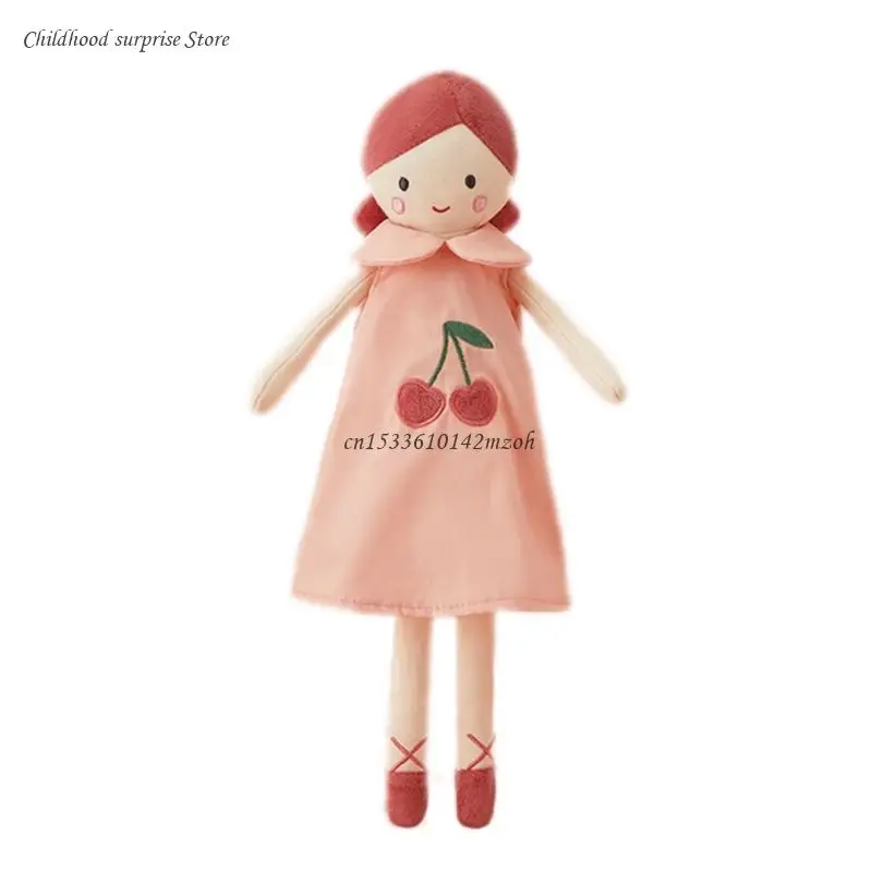 

Soft Stuffed Kids Cherry Print Skirt Girl Sleeping Plush Toy Dropship