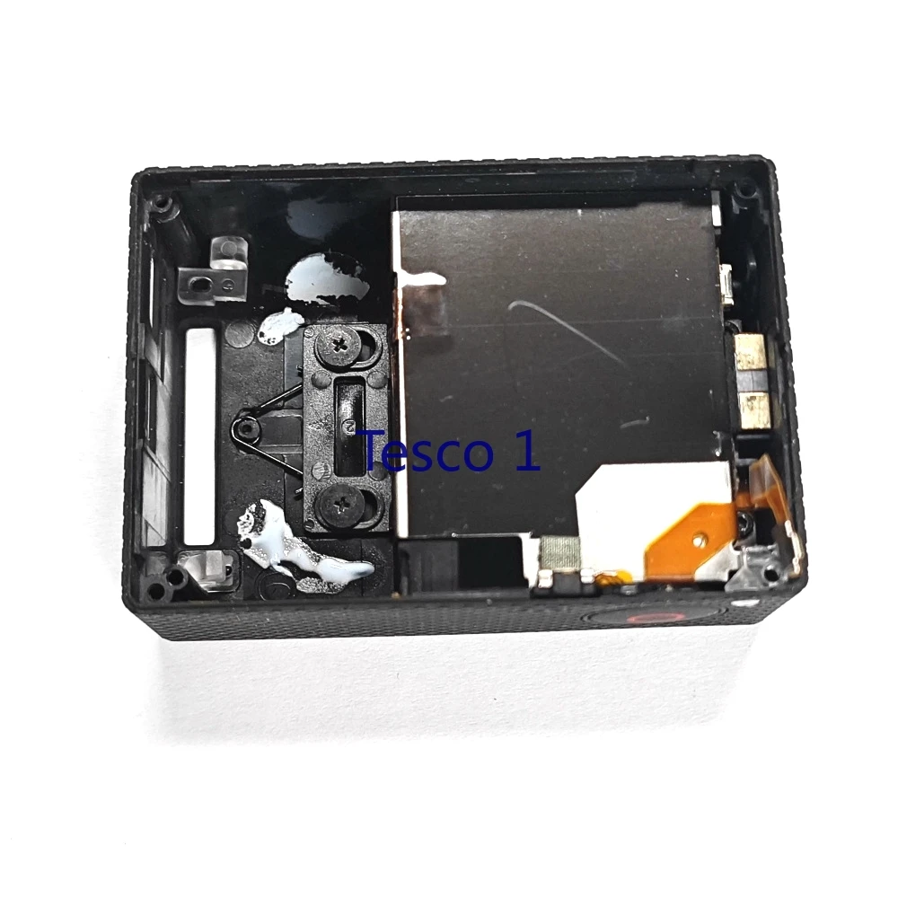 Unit sarung pelindung pintu belakang belakang, asli untuk GoPro Hero 3 Hero3 perbaikan perak dengan rumah kotak baterai