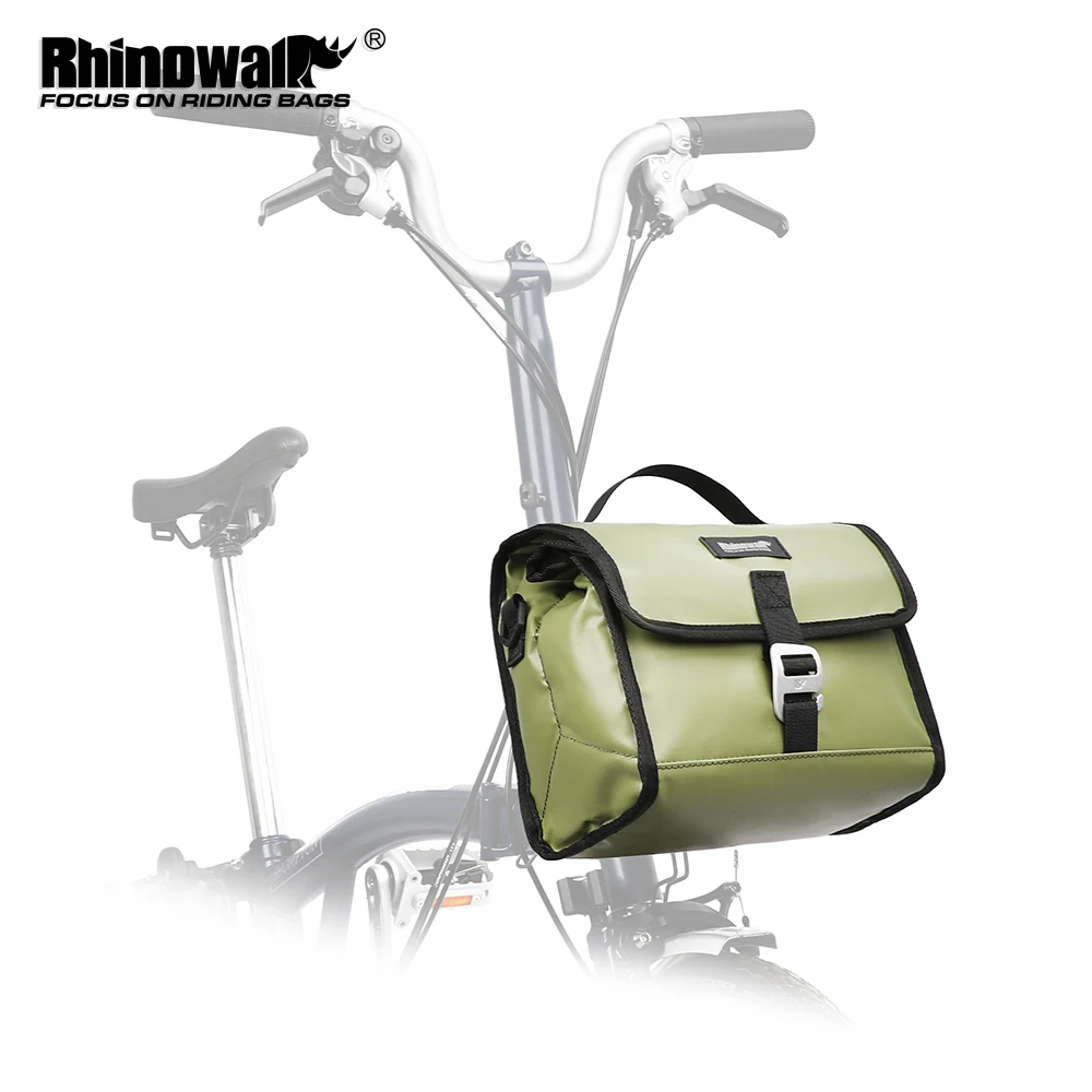

Rhinowalk Bike Handlebar Bag 4L-7L High Capacity Waterproof Insulated Shoulder Bag Mini Velo front bag For Brompton Folding Bike