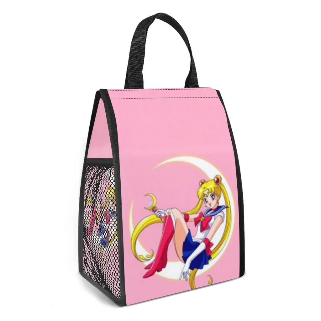 SAILOR-MOON  Lunch Box Women Resuable Leakproof Cooler Thermal Food Insulated Lunch Bag Kids School Children