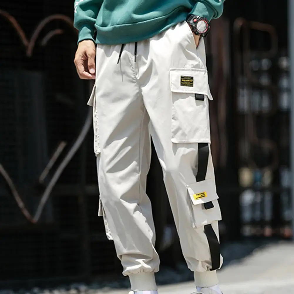 Multi Pocket Drawstring Cargo Pants, Men's Casual Cargo Pants For Summer Autumn Outdoor