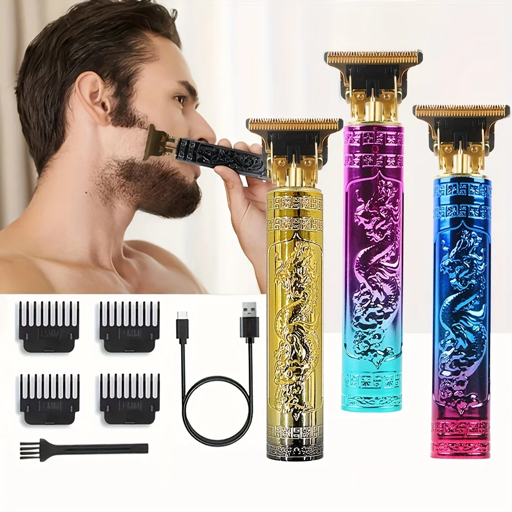 2024 Nieuwe Vintage T9 Haar Snijmachine Heren Elektrische Scheerapparaat Oplaadbare Haar Trimmer Baard Clipper Kapper Haar Cut Hot Sale