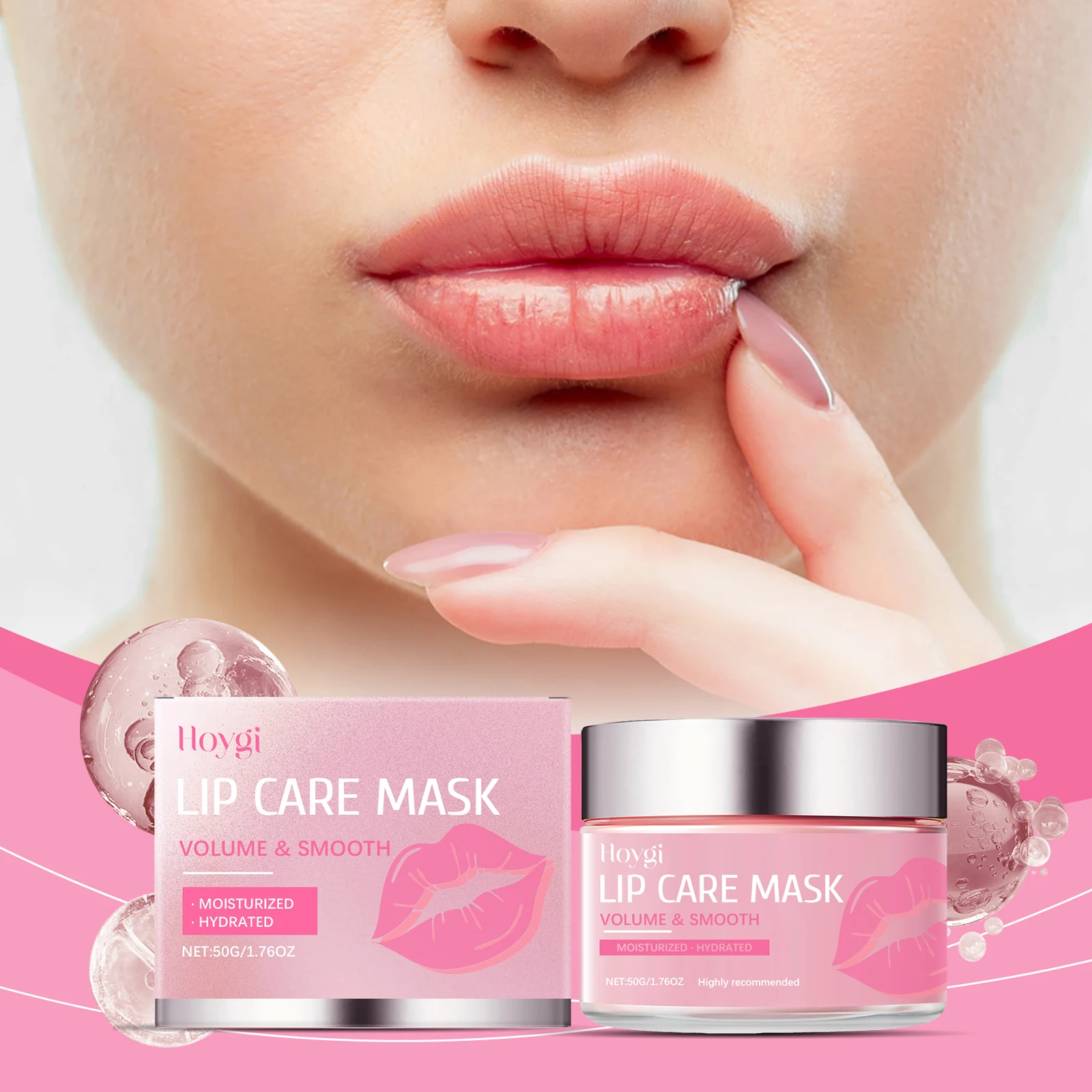 Lip Care Mask - Overnight Plumping Treatment for Dry Lips | Volumizing & Smoothing Lip Mask with Deep Hydration | 50g/1.76oz"