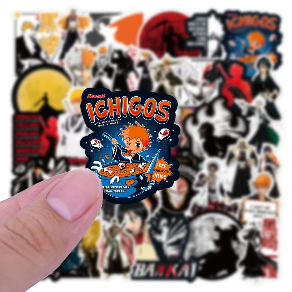 

10/30/50pcs Anime BLEACH Graffiti Stickers Cartoon Kurosaki Ichigo Sticker Helmet Skateboard Phone Bike Cool Japan Manga Decals