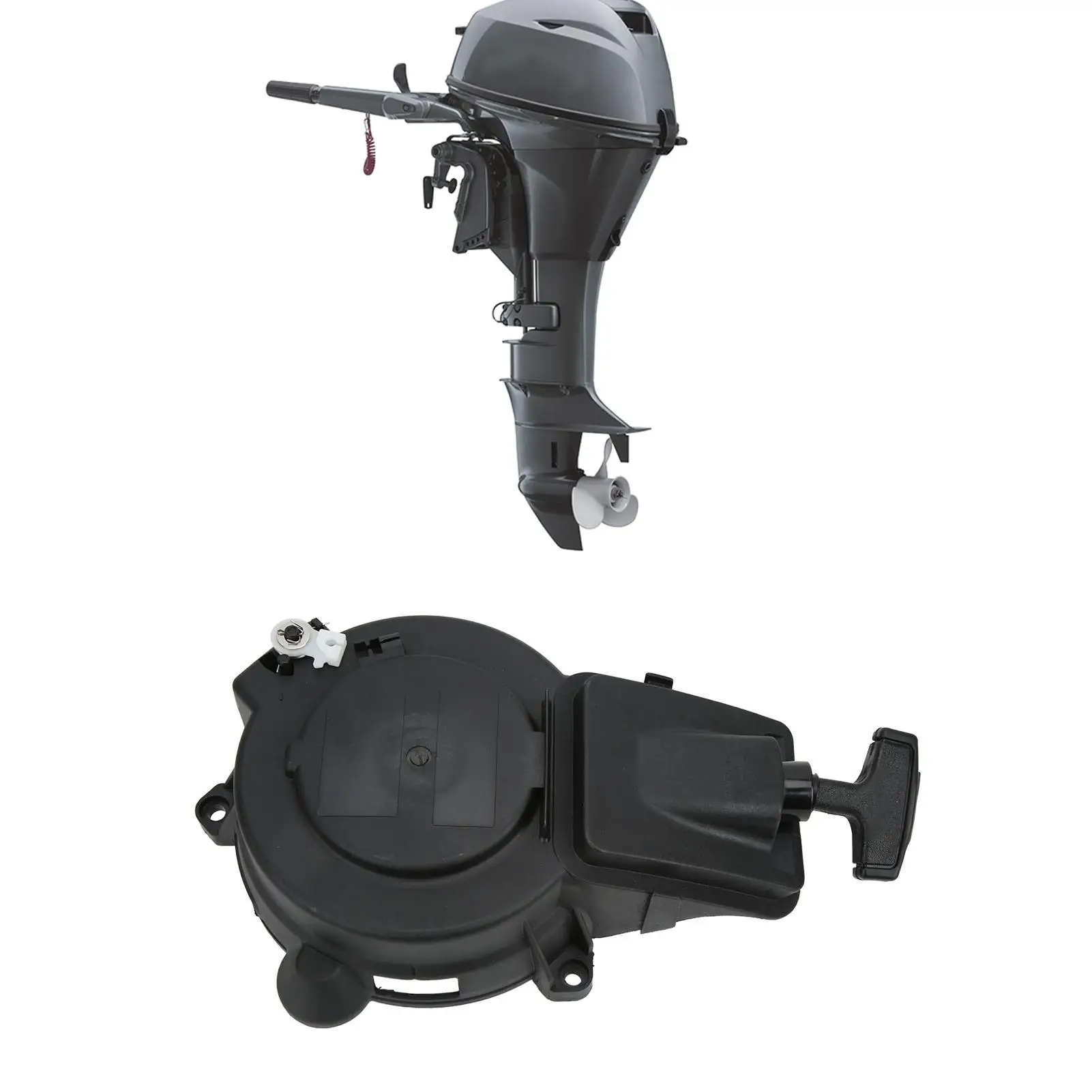 Recoil Pull Starter Recoil Starter Assembly Reliable Wear Resistant for 9 .9HP 15HP 2 Stroke Outboard Motor