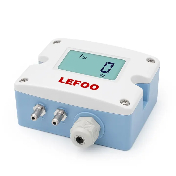 LEFOO LFM52 RS485 Digital HVAC Air Differential Pressure Transmitter Low Differential Pressure Sensor With LCD Display
