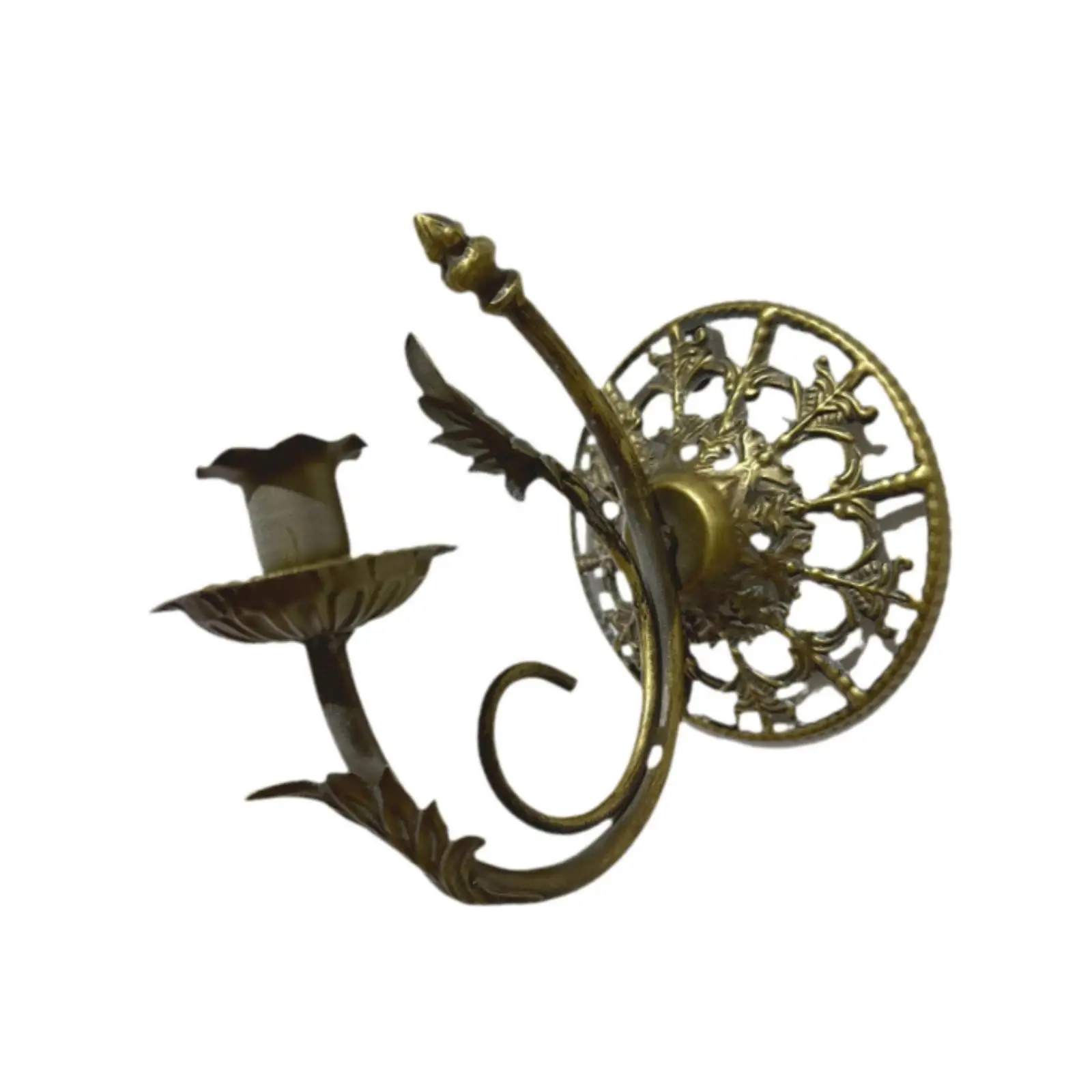 Candle Sconces Cast Iron Vintage Wall Mount Wall Candle Sconces Wall Candle Holder Candlestick Holder for Banquet Fireplace